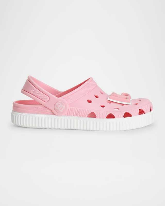 Girl's DG Logo Holed Clogs, Baby/Toddler/Kids